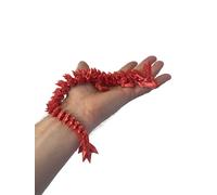 RJW Design Store Ultimate Epic Fidget Dragon Without Egg Colour Changing Gradient - Articulated Dragon Stress Relief Sculpture - Eco-Friendly 3D Printed Fantasy Decor (Fire - Dragon Only)
