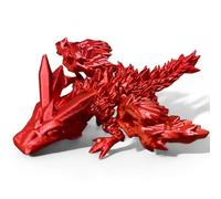 RJW Design Store Winged Crystal Dragon Fidget - Fire Dragon