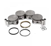 RJXDUPHT 4 Piece Engine Piston Set Compatible With A2010-8J000 A2010-8J011 For 2002-2006 Altima Sentra SE-R 2.5L QR25DE Replacement Car Parts