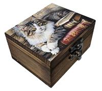 RK Collections Trinket Box Small Jewelry Keepsake Box | Trinket Box lovers Gift Idea, Animals Ornaments for Girls, Women, Gift Idea, Home Décor (Cat)