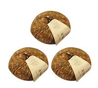 RK-HYTQWR 3X 50G Hand-Woven Alpaca Colorful Soft Crochet Baby Warm Diy Knitting Wool Yarn,Alpaca Wool Yarn,Late Autumn Maple