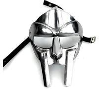 RK NAUTICAL INSTRUMENT MF Doom Gladiator Mask, Medieval Style, Silver, Adult Size, 18g Custom Crafted Halloween Costume Accessory