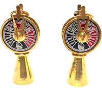 RK NAUTICAL INSTRUMENT Vintage Maritime Ship Engine Telegraph Keychain, Brass Construction, Gold Finish, Gold/Copper, 2.5