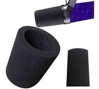 RK Pop Filter Perfectly Compatible with Sure SM7B, SMdB, SM7A, MV7 and Similar Podcast Mics Thick Foam Windscreen Cover Replacement Avoid Noise Against Plosives, High Density Black