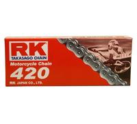 RK Racing Chain M420-106 (420 Series) 106-Links Standard Non O-Ring Chain with Connecting Link