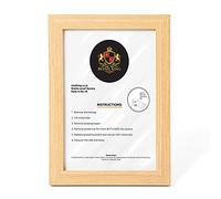 RK RETAIL KING | A1,A2,A3,A4,A5,A6 Modern Style Wood Photo Picture Poster Frames | Wall Mount or Table Top (7x7 Inch (17.8*17*8cm)) (OAK)
