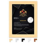 RK RETAIL KING Modern Wooden Effect Photo Frames | Home Decor Picture frames | Tabletop & Wallhanging Poster Frames | Safe Perpex Front & Wall Mounting Frames (Oak, A3-297 * 420mm)