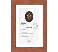 RK RETAIL KING Picture Photo Frames with Mounts in and Mounts [Mounts & Frames] Perfect For wall Mounting and Home Décor (WALNUT FRAME WHITE MOUNT, 9 x 7 pic size 7 x 5)