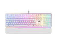 RK RK918 Mechanical Keyboard 108 Wired USB Gaming Keyboard With RGB Backlit And LED Side Compatible With PC And Laptop(SPANISH WHITE)
