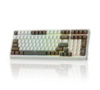 RK ROYAL KLUDGE F99 Wireless Mechanical Keyboard with Number Pad, Tri-Mode Hot Swappable 95%100 Keys Gaming Keyboard BT/2.4G/USB-C, Pro Software, 5000mAh Battery, Customed Linear Cream Switches