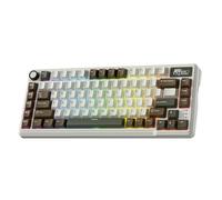 RK ROYAL KLUDGE L75 Gasket Mount Mechanical Keyboard w/Knob/Macro Keys & Touchable Nameplate, Tri-Mode BT/2.4G/USB-C 75% TKL Wireless Keyboard, Hot Swappable, Pro Software, Massive 8000mAh Battery