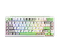 RK ROYAL KLUDGE L75 Gasket Mount Mechanical Keyboard w/Knob/Macro Keys & Touchable Nameplate, Tri-Mode BT/2.4G/USB-C 75% TKL Wireless Keyboard, Hot Swappable, Pro Software, Massive 8000mAh Battery