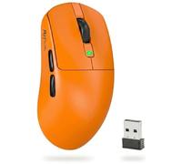 RK ROYAL KLUDGE M30 Wireless Gaming Mouse, 43g Lightweight With PixArt PAW3311 Sensor, 24000 DPI, Tri-Mode BT/2.4G/Wired Game Mice 650mAh Battery, 1000Hz Polling rate 5 Programmable Buttons, Orange