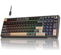 RK ROYAL KLUDGE R98 Pro Mechanical Keyboard, 96% Wired Gaming Keyboard RGB Backlit with Number Pad and Volume Knob, Gasket Mount, MDA Profile US Layout PBT Keycaps, Hot Swap Pre-lubed Linear Switch