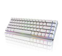 RK ROYAL KLUDGE RK68Pro Wired 60% Mechanical Keyboard with CNC Frame, Compact Gaming Keyboard with Software 68 Keys Hot Swappable RGB Backlit, Gateron Blue Switch