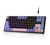 RK ROYAL KLUDGE RK84 Wired 77% RGB Hot Swappable Mechanical Gaming Keyboard | 84-Keys Compact TKL Gaming Keyboard w/Programmable Software for Mac/Win, Sound Absorbing Foam, PBT Keycap, Custom Switch