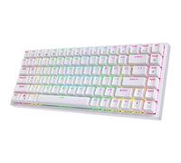 RK ROYAL KLUDGE RK84 Wireless Bluetooth/2.4Ghz 75% RGB Mechanical Gaming Keyboard, Three Modes Connectable Keyboard with Hot-Swappable Quiet Red Switch