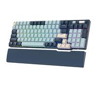 RK ROYAL KLUDGE RK96 RGB Limited Ed, 90% 96 Keys Wireless Triple Mode BT5.0/2.4G/USB-C Hot Swappable Mechanical Keyboard w/Software Support & Massive Battery, RK Yellow Switch, Forest Blue