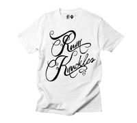 RK Script T-Shirt Rum Knuckles White S