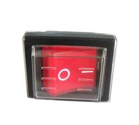 RK1-01 Waterproof Rocker Switches 16A 4Pins ON-OFF DPST Inverter Welding Machine Coffee Maker Switch Red Light, 2-Pack