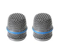 RK320 Replacement Grille for Shure Beta 56 & Beta 57A Microphone, with Insert Windscreen, Silver Color, 2 Pack
