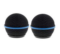 RK323G Black Replacement Grille for Shure QLXD2/BETA58A Handheld Transmitter, Black, 2 Pack