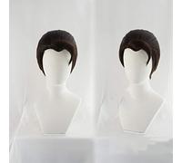 Rk800 Detroit: Become Human Connor Cosplay Wig Slicked-back Short Synthetic Hair Halloween Costume Role Play Props Wigs KUMZ2827