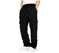 RKaixuni Lightning Deals of The Day Work Pants Work Trousers Men Elasticated Waist Men's Cargo Pants Oversized Cargo Pants Men Baggy Cargo Trousers Green Cargo Pants Men