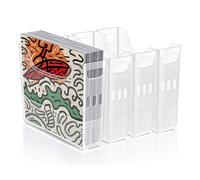 Rkbcjqa 4 Piece 12 X 12 Inch Paper Storage, Scrapbook Paper Storage with Wheels, Scrapbook Paper Storage, 12 X 12 Inch Paper