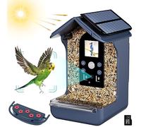 Rkdely Bird Feeder with Camera, 1080P HD Bird House Camera Solar Powered, Auto Capture Photo&Video Waterproof, PIR Motion Sense Birds- 32GB SD Card