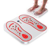 Rkdely Foot Circulation Machine, EMS Foot Massager Circulation for Feet Legs Electric Feet Massager with 3 Function 8 Modes for Swelling Plantar Calf & Ankles Adjustable Legs Muscle Stimulato