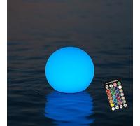 RKDTX LED Ball Light,3-Inch Cordless Orb Light with Remote,16 Color Changing Night Light for Kids,Rechargeable Mood Lamp,IP68 Waterproof for Bath Tub Shower,Party,Christmas Decor