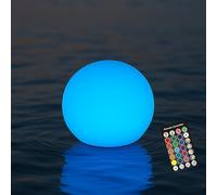 RKDTX LED Ball Light,4-Inch Cordless Orb Light with Remote,16 Color Changing Night Light for Kids,Rechargeable Mood Lamp,IP68 Waterproof for Home,Party,Pool,Christmas Decor