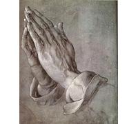 RKFLGEW 14CT Cross-Stitch Kits 《Praying Hands》 Cross Stitch Set Religious Oil Painting Pre Printed Cross Stitch Kits for Adults Beginners，Embroidery Kit Wall Art Home Decor 40x50cm