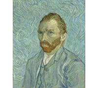 RKFLGEW 14CT Pre Printed Cross Stitch Kits 《Self-Portrait of Vincent Van Gogh》 Embroidery Kit Van Gogh Oil Painting Counted Fabric Cross Stitching DIY Art Needlecrafts Embroidery Kits 40x50cm
