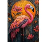 RKFLGEW DIY Bead Embroidery Kits Birds Animals and Flowers Beaded Cross Stitch Stamped Kits Handcraft Stitching Embroidery Needlework Kit 40x50cm