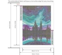 RKFLGEW DIY Beaded Cross Stitch Kits Fantasy Koala Bead Embroidery Kit Animal Needlepoint Tapestry Kit Stitching Needlecraft Kit Beaded Cross Stitch Kit 40x50cm