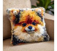 RKFLGEW DIY Latch Hook Craft Kits Dog Portrait Animal 43x43cm