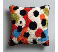RKFLGEW DIY Latch Hook Cushion Kits Colorful Patterns 43x43cm