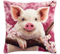 RKFLGEW DIY Latch Hook Kits Fantasy Pig Animal 43x43cm