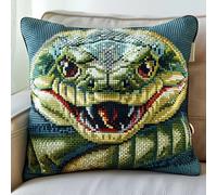 RKFLGEW Latch Hook Kit - Snake Animal Embroidery Kit - DIY Craft Kit - 43x43cm - All Ages - Unisex - Not Foldable