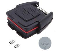 RKFUK DIY Repair Kit Replacement 2 Button Remote Car Key Fob Case 2 Micro Switches New Battery for Opel Agila Astra Combo Corsa Meriva Tigra Omega Vectra Insignia Zafira Corsa van Omega Cars Vans