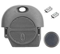 RKFUK® - NATs DIY Repair Kit Replacement Black 2 Button Remote Car Key Fob Case 2 Tactile Micro Switches New Battery for Nissan Almera Micra Primera Serena Terrano Tino X-Trail X Trail Cars Vans
