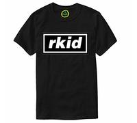 Rkid T-Shirt Inspired by Liam Oasis Gallagher Mens Noel Our r Kid Retro Britpop Black