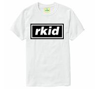 Rkid T-Shirt Inspired by Liam Oasis Gallagher Mens Noel Our r Kid Retro Britpop White