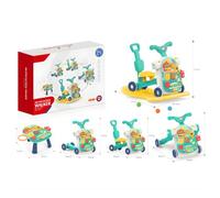 RKIDZ 5-in-1 Multi-Functional Walker, Push/Ride On, Rocker, Scooter, Interactive Educational Activity Table, Music & Learning Functions for, Toddlers, Kids, Boys, Girls Ages 12 Months +
