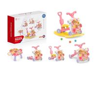 RKIDZ 5-in-1 Multi-Functional Walker, Push/Ride On, Rocker, Scooter, Interactive Educational Activity Table, Music & Learning Functions for, Toddlers, Kids, Boys, Girls Ages 12 months +