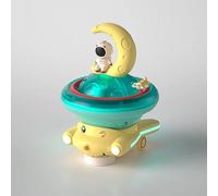 RKIDZ Astronaut With Moon & Car Bath Toy 3-in-1 Floating Light-Up Water Spray Rocket, Moon Base & Rolling Car, Interactive Space Adventure For Bath time for Infants, Toddlers, Fun Gift