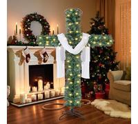 RKJRTK (1 Pack) Foldable Cross Christmas Tree, 72 Inch Christmas Cross Christmass Tree With Lights, Easter Christmass Trees - Religious Holiday Decor With LED Lights Artificial Trees For Decorations