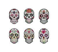 RKJRTK Day Of The Dead Paper Skull Halloween Masquerade Party For Halloween Cosplays Mexicans Party Costumes Mexicans Holiday